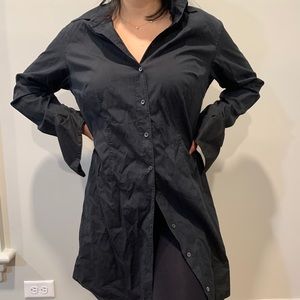 GAP black button shirt or dress, size 14 EUC